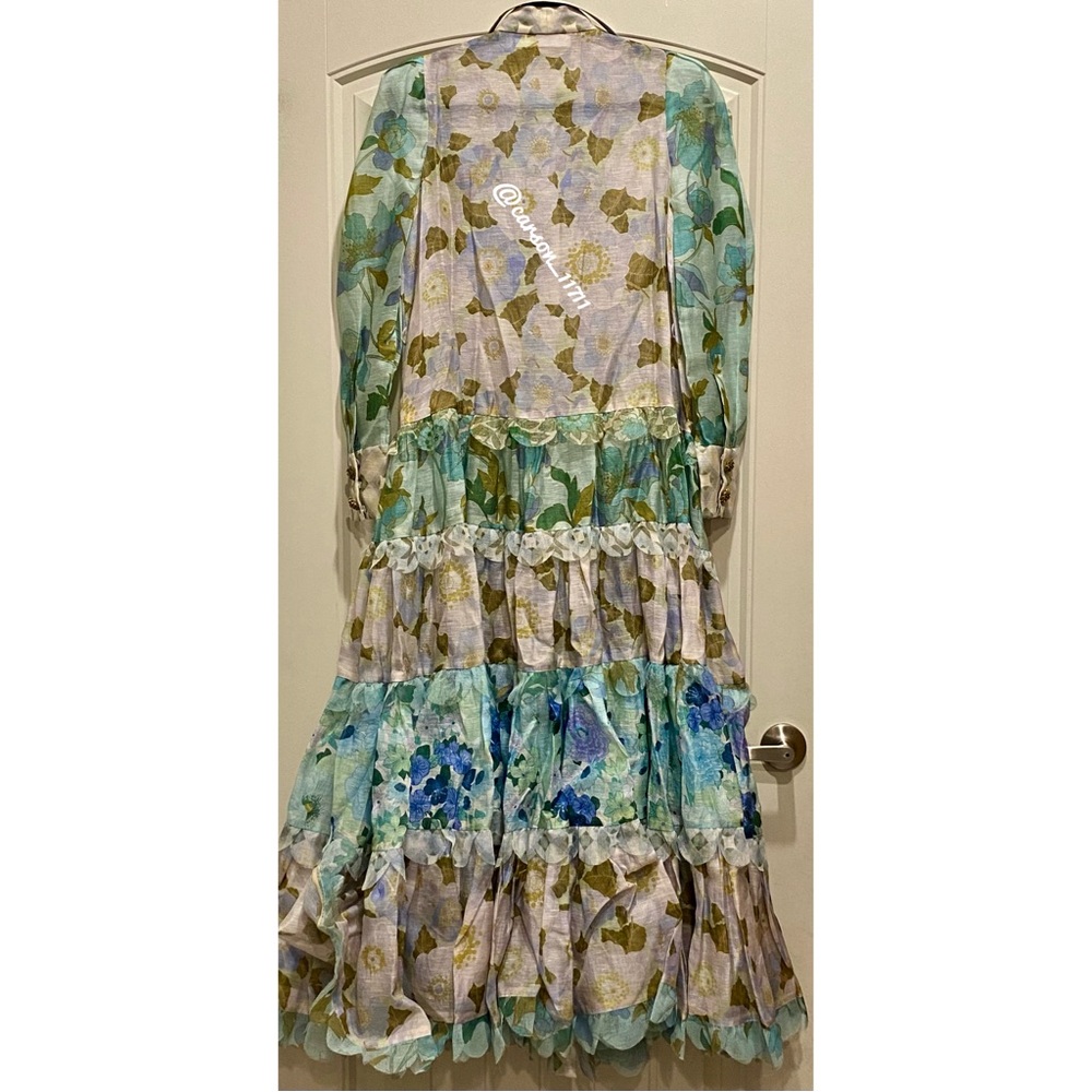 Zimmermann Rhythm Scalloped Printed Dress - Picture 12 of 12